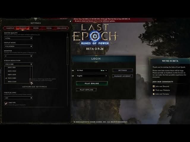 Video thumbnail for How To Change Display Resolution In Last Epoch