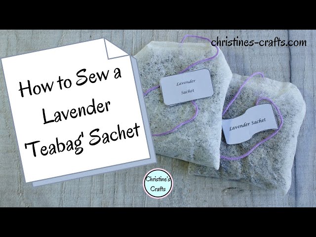 'Video thumbnail for DIY LAVENDER 'TEABAG' SHAPED SACHET TUTORIAL - Super Quick and Easy to Make'