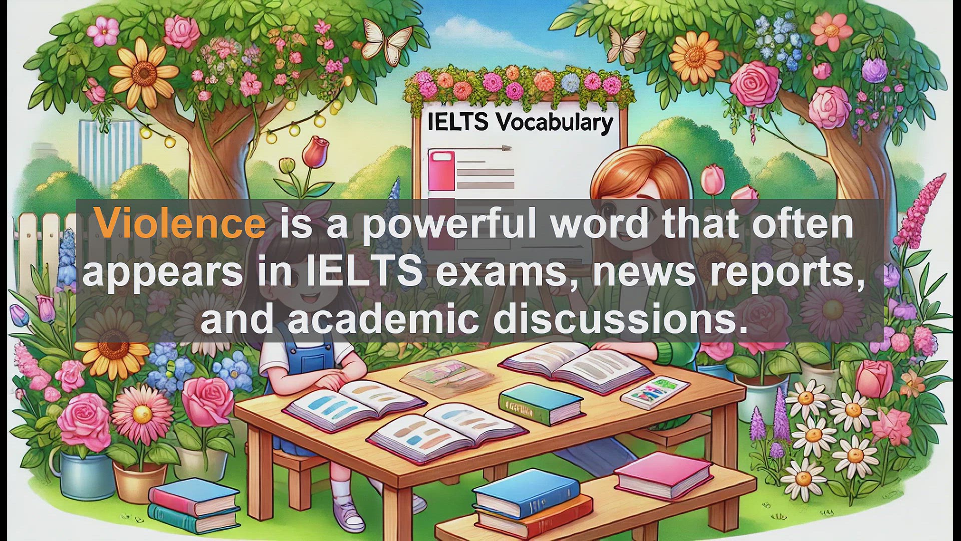'Video thumbnail for 2500 Must Know IELTS 6.5 Vocabulary - Understanding 'Violence': Key Word for IELTS Success'