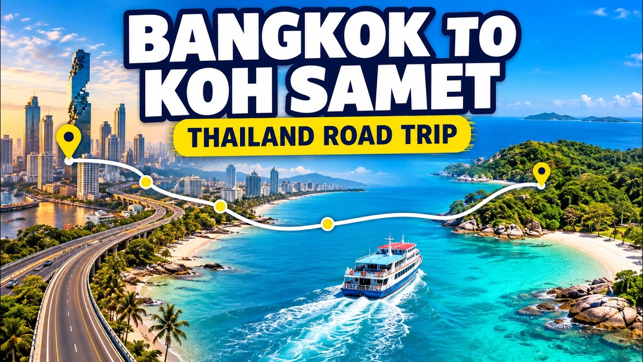 Video thumbnail for Bangkok to Koh Samet via Pattaya, Jomtien & Rayong | Thailand Road Trip