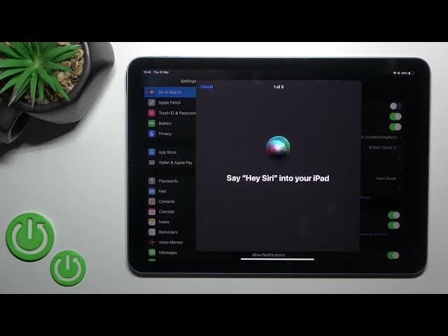 Video thumbnail for How to Activate Hey Siri in iPad Air 2022 - Apple iPad Air 5th Gen WiFi