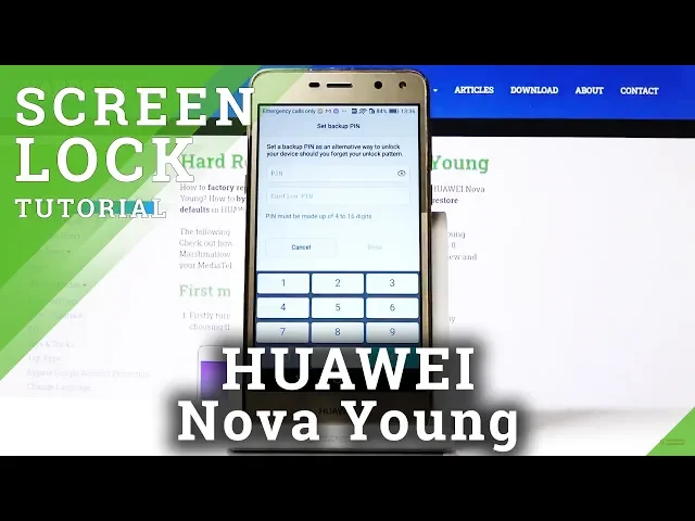 Video thumbnail for How to Add Screen Lock in HUAWEI Nova Young – PIN / Pattern