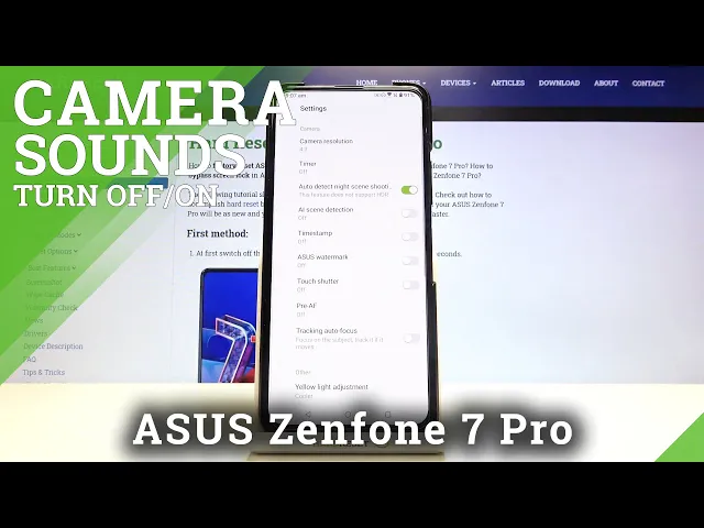 Video thumbnail for How to Turn On / Off Camera Sounds in ASUS Zenfone 7 Pro - Access Camera Settings
