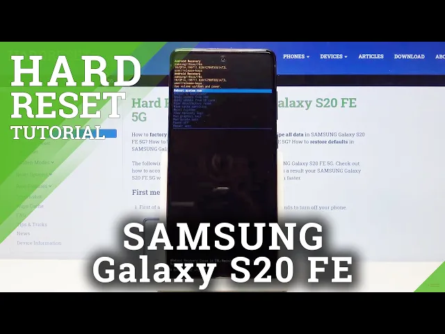 Video thumbnail for Hard Reset by Recovery Mode SAMSUNG Galaxy S20 FE 5G | Remove Screen Lock
