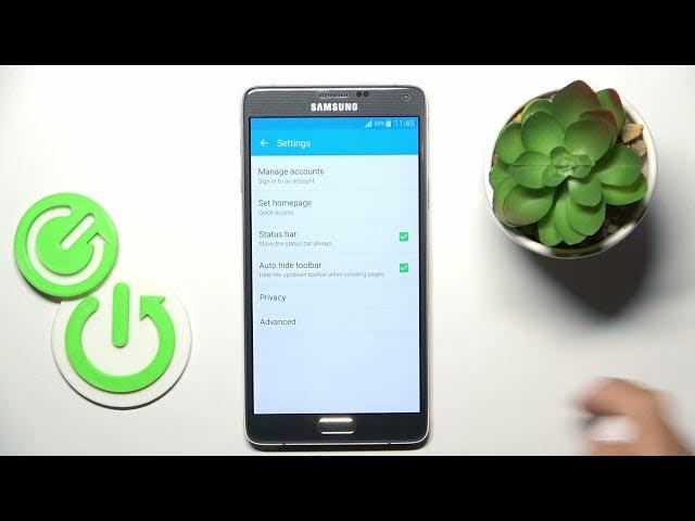 Video thumbnail for How to Reset Browser Settings on Samsung Galaxy Note 4 / How to restore browser defaults on Note 4