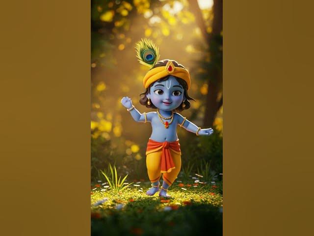Video thumbnail for Little Krishna dancing in the forest #modernmyths #baby #saresankatkoharneganeshnikale #krishna