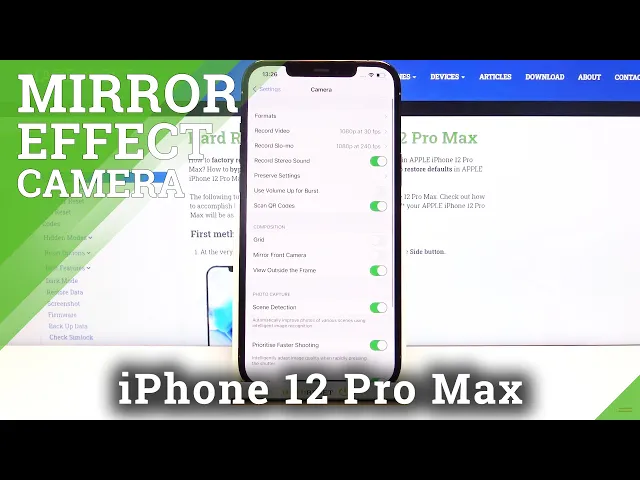 Video thumbnail for How to Manage Camera Mirror Effect in iPhone 12 Pro Max – Find Mirror Effect Options