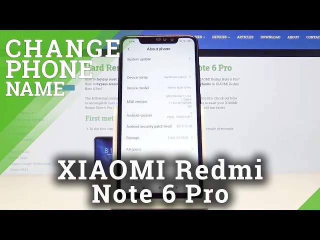 Video thumbnail for How to Change Name of XIAOMI Redmi Note 6 Pro