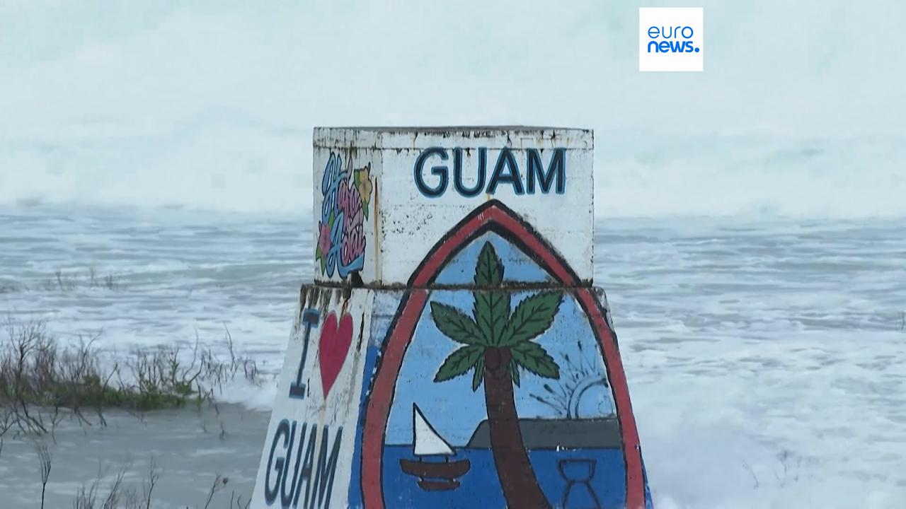 Video thumbnail for 'Major damage' as Super Typhoon Bavi makes landfall on US Pacific islands