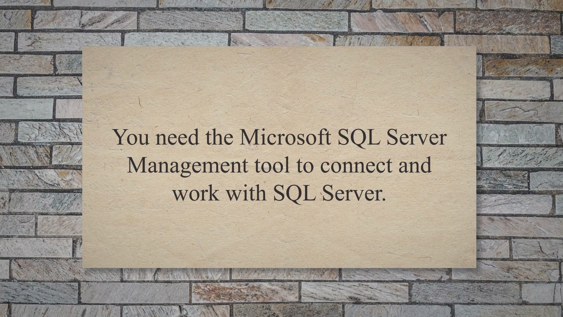 Video thumbnail for How to Connect to SQL Server from SQL Developer