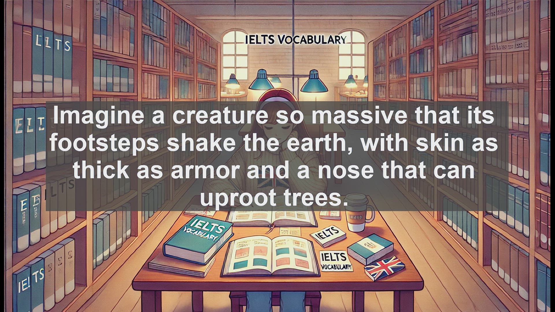 'Video thumbnail for 2000 Must Know IELTS 9.0 Vocabulary - Pachyderm: The Word for Earth-Shaking Giants'