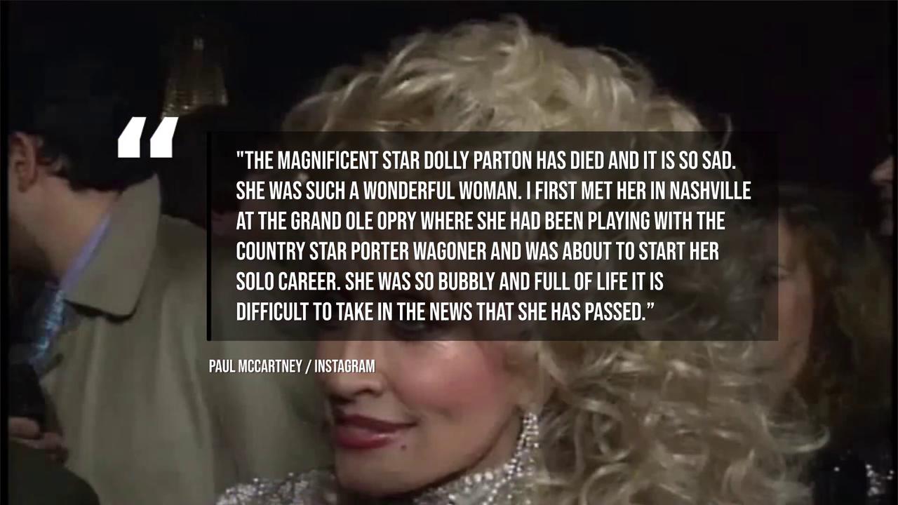 Video thumbnail for IN CASE YOU MISSED IT: Sabrina Carpenter and Paul McCartney lead tributes to Dolly Parton.