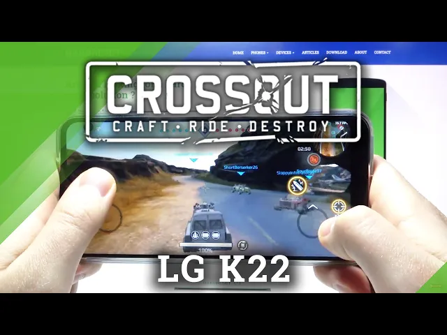Video thumbnail for Crossout Mobile on LG K22 – Gameplay