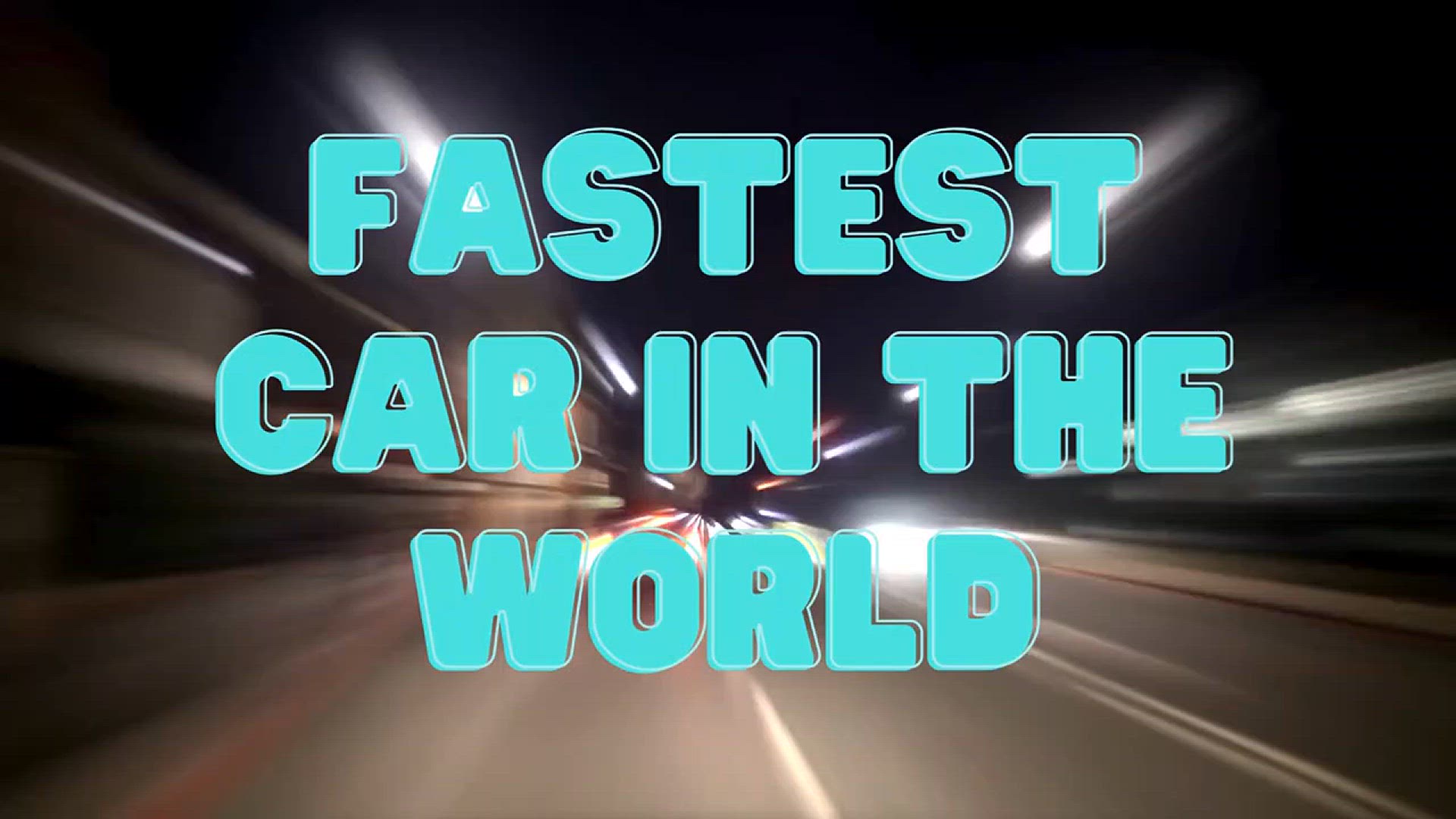 'Video thumbnail for What Is The Fastest Car In The World'