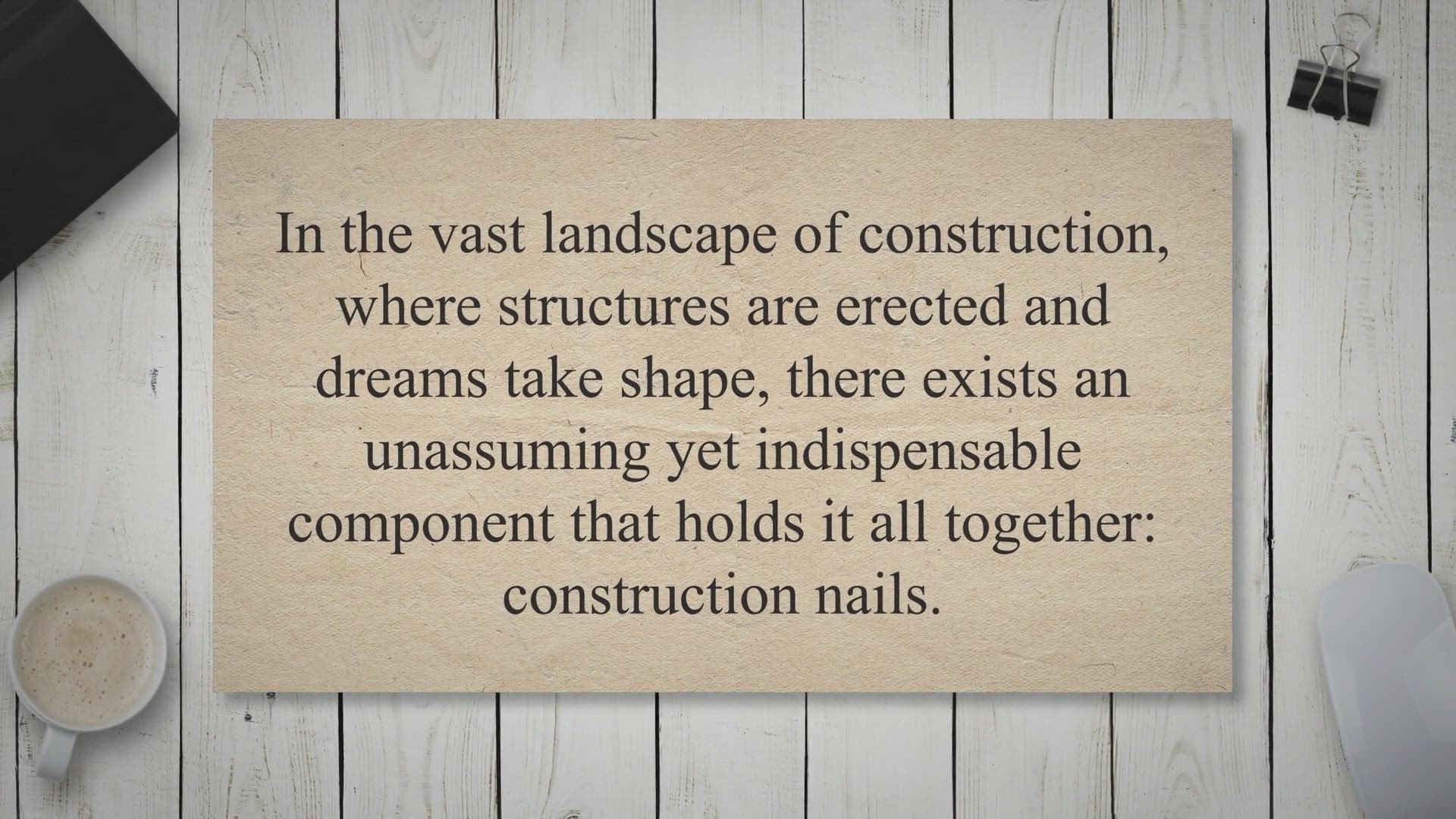 Video thumbnail for The Essential Building Blocks: Exploring the World of Construction Nails