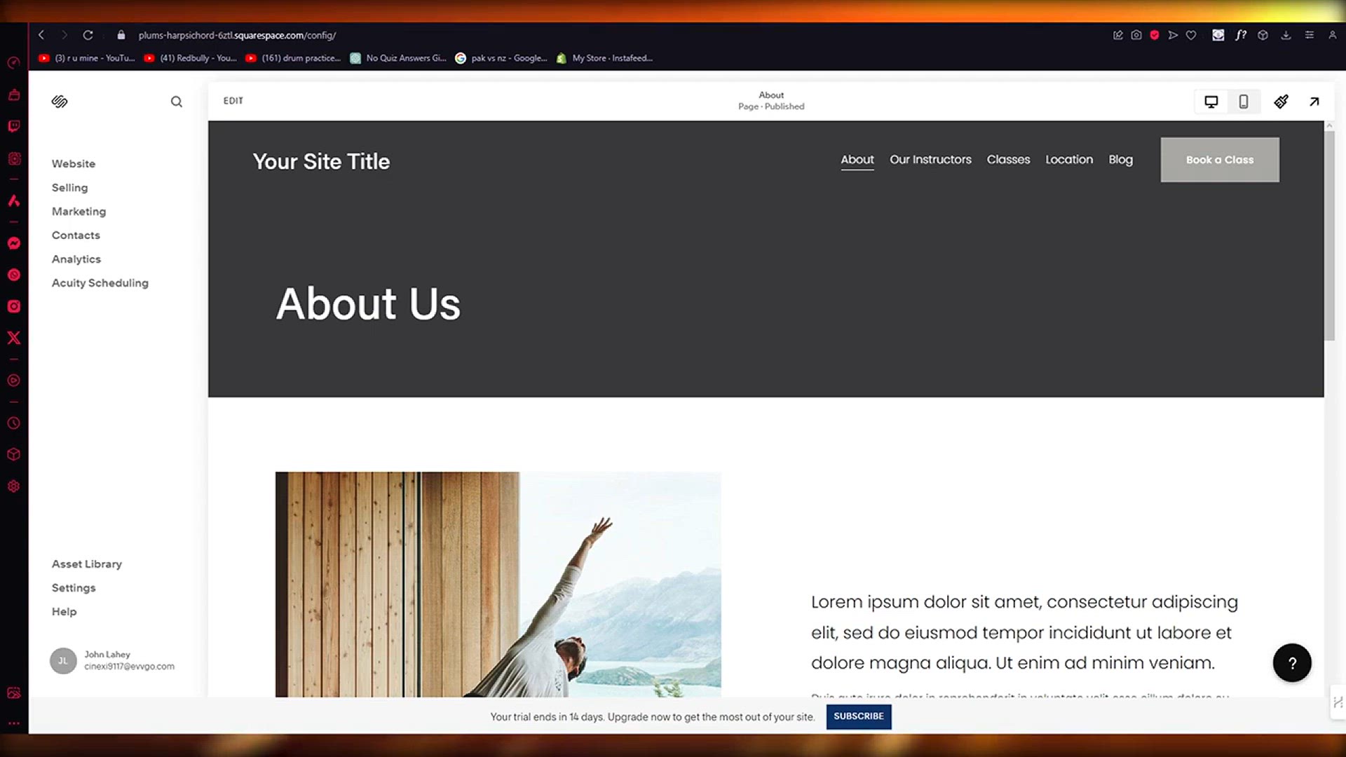 'Video thumbnail for How To Change Template On Squarespace 2024'