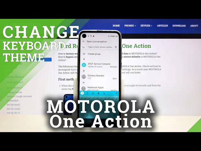 Video thumbnail for How to Change Keyboard Theme on MOTOROLA One Action – Keyboard Look