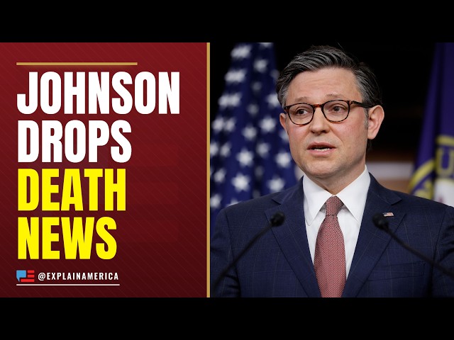 Video thumbnail for Speaker Johnson Rocks D.C. with 'Death' Announcement
