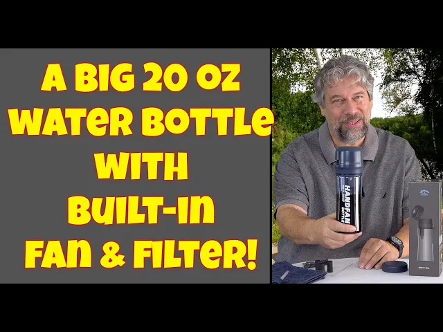 Video thumbnail for HandFan Water Bottle with Fan HF7 -- REVIEW