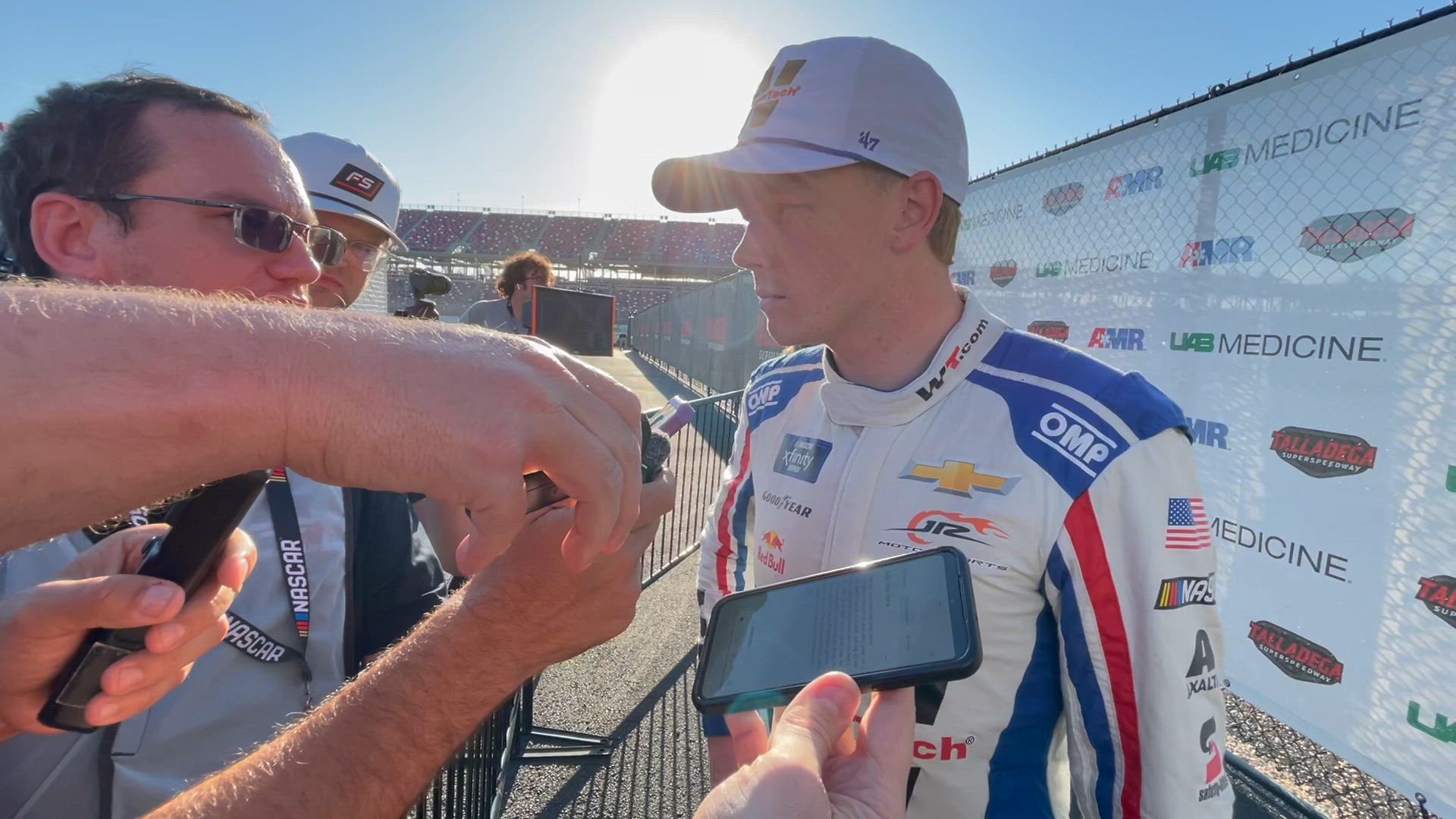 Video thumbnail for Connor Zilisch "Grateful" to Walk Away From Hard Crash on Last Lap at Talladega