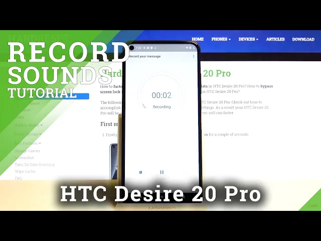 Video thumbnail for How to Use Sound Recorder in HTC Desire 20 Pro – Record Sounds