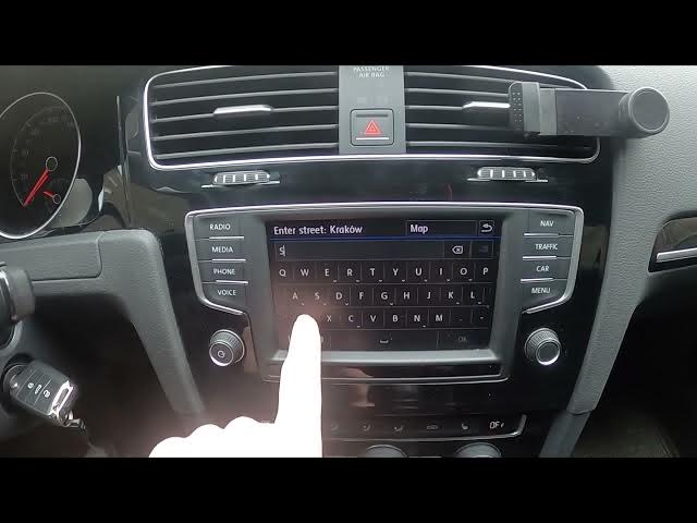 Video thumbnail for How to Set Destination in Map in Volkswagen Golf VII ( 2012 - 2020 ) - Start Route in Navigation