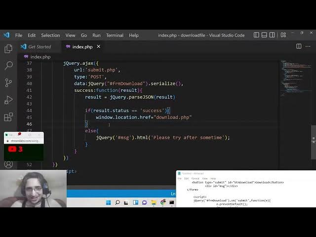 Video thumbnail for PHP 7 MySQL Script to Take Name and Email and Download Source Code Multiple Files Using Sessions