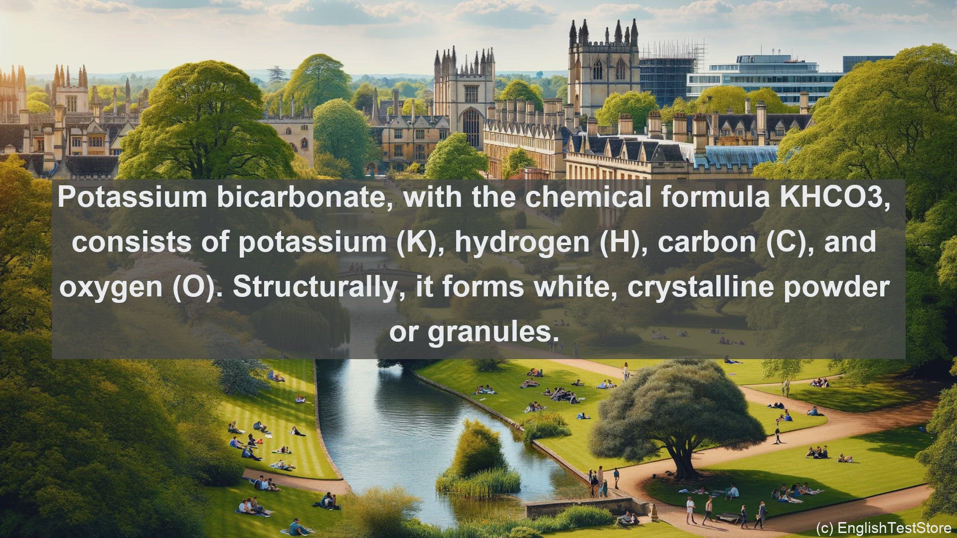 'Video thumbnail for Potassium bicarbonate in science  definition and examples'