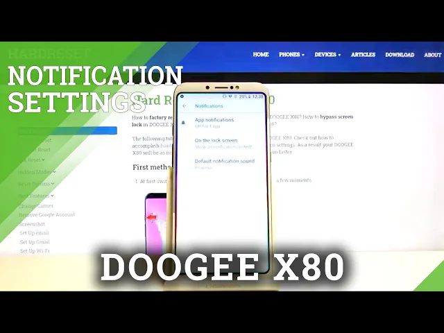 Video thumbnail for How to Personalize Notifications on Doogee X80 - Hide/Show Notification Content