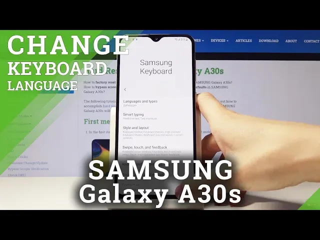 Video thumbnail for How to Switch Keyboard Language in SAMSUNG Galaxy A30s – Keyboard Settings