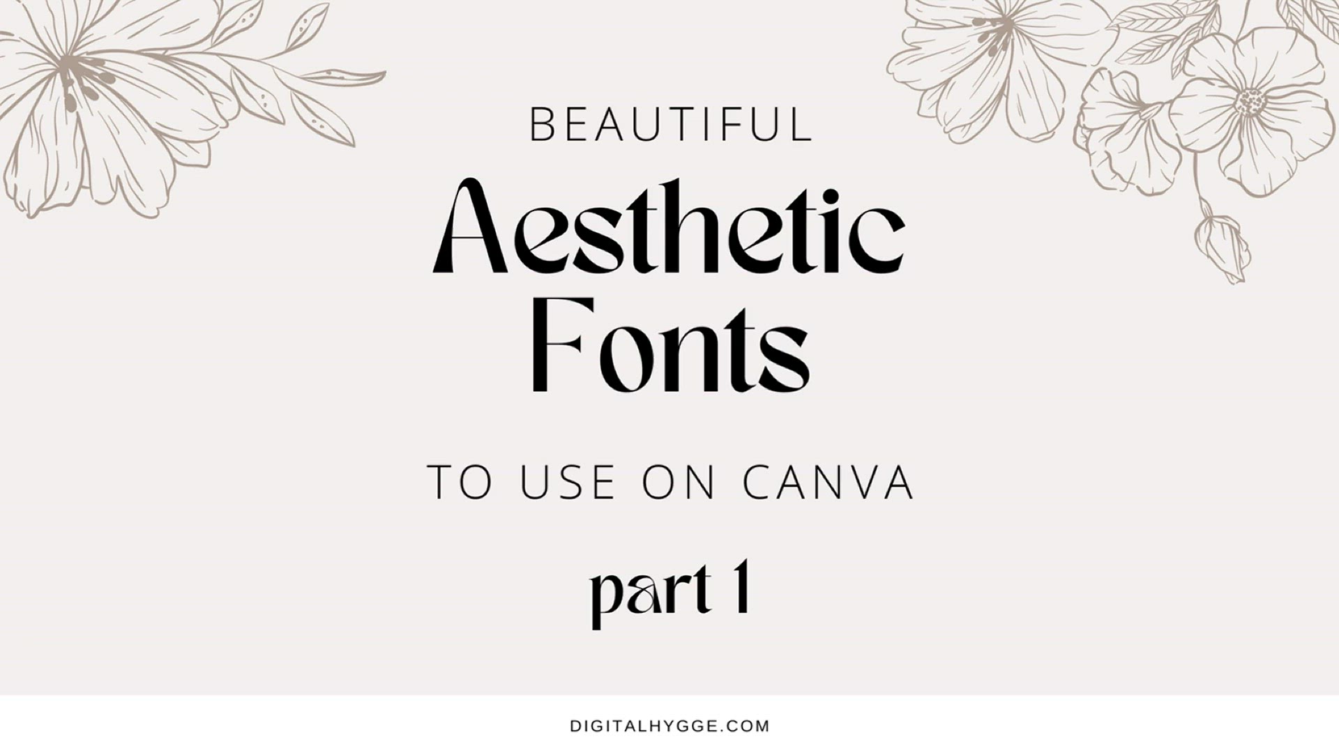 Video thumbnail for Best Aesthetic Fonts in Canva (part 1)