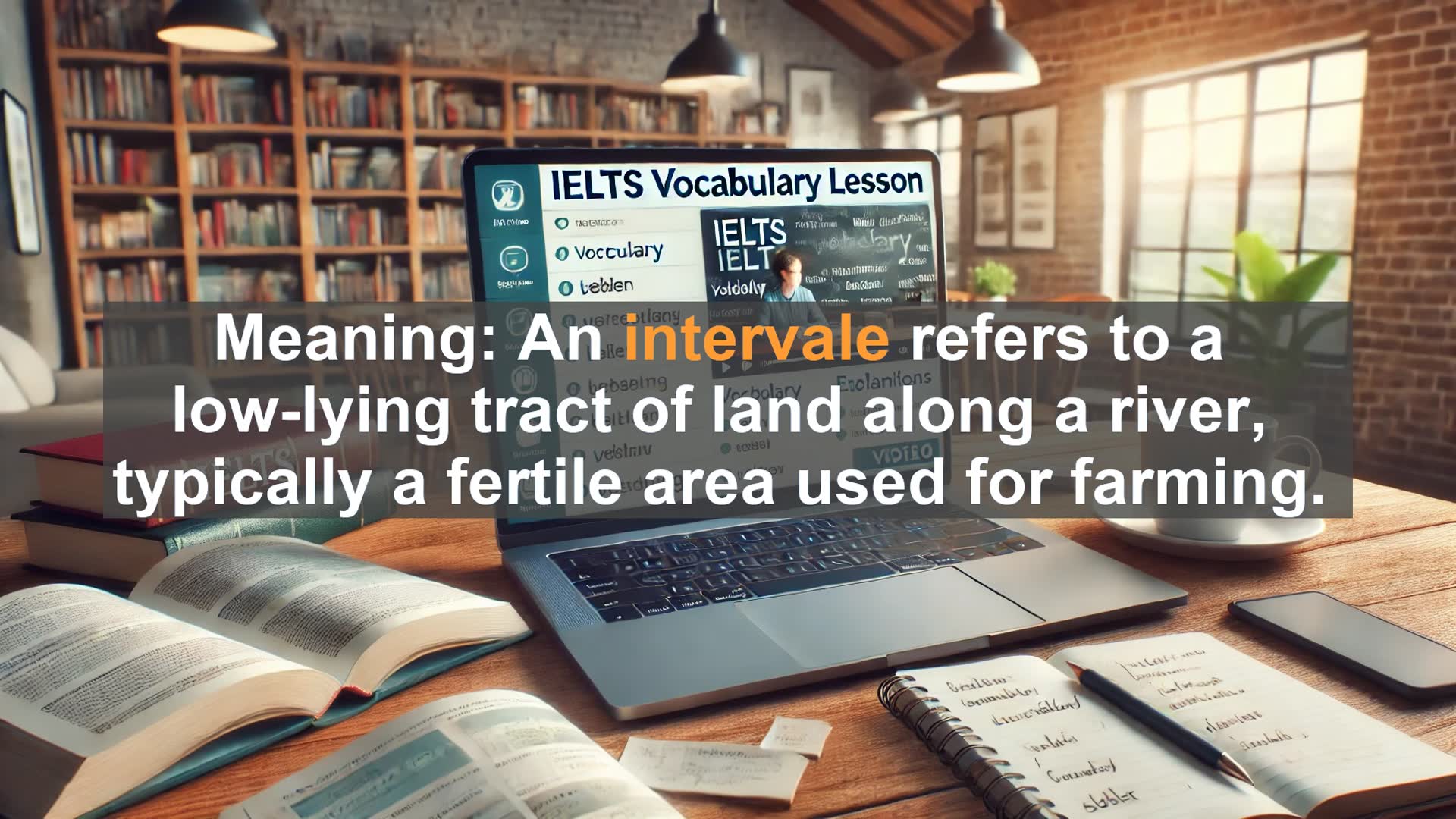 'Video thumbnail for 5000 Must Know IELTS 8.0 Vocabulary - Intervale: A Key IELTS Vocabulary Word Explained'