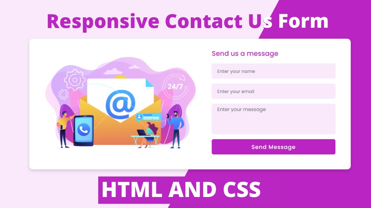 'Video thumbnail for Responsive Contact Us Form In HTML And CSS _ Contact Us Page'