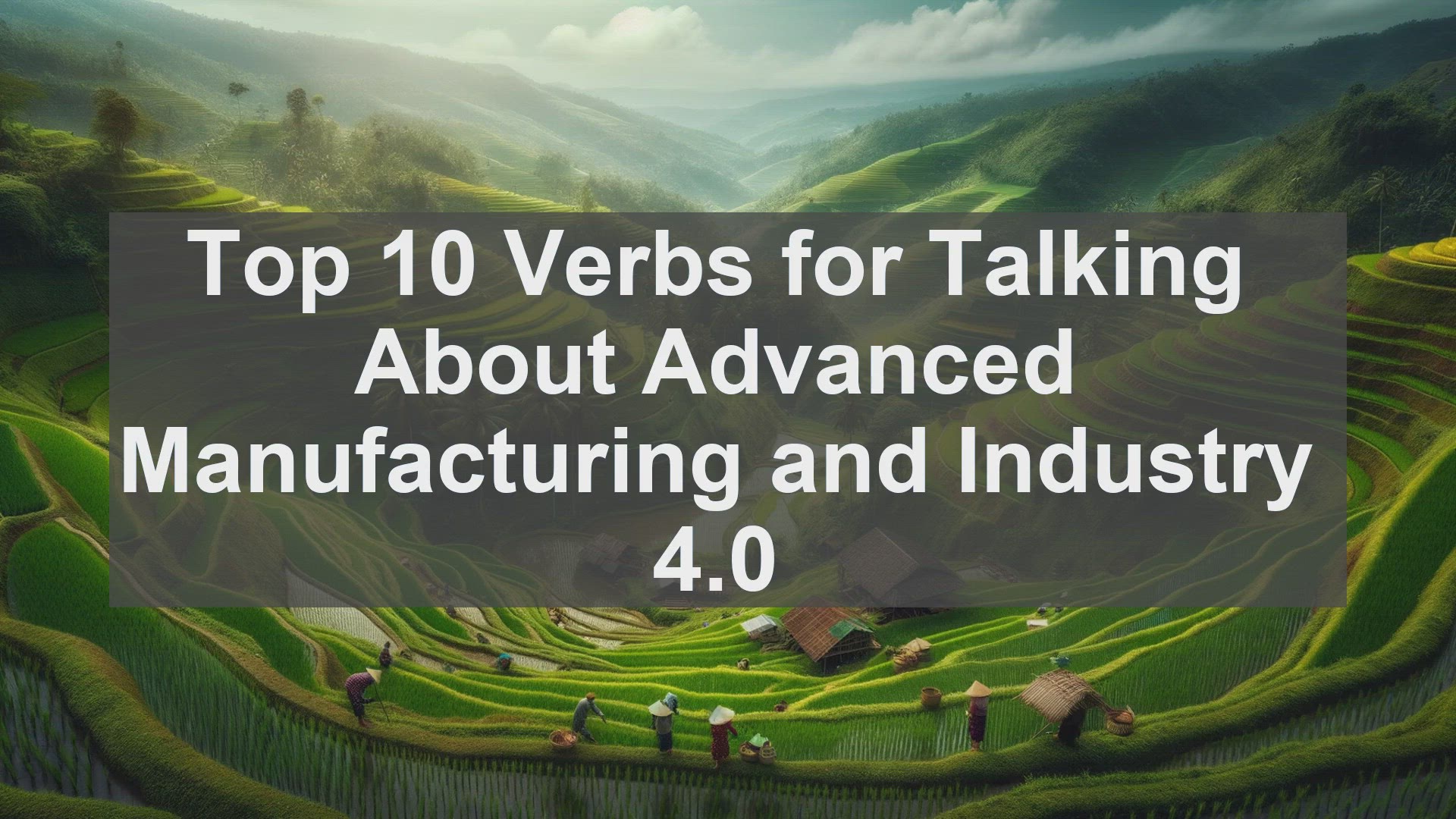 'Video thumbnail for Top 10 Verbs for Talking About Advanced Manufacturing and Industry 40'