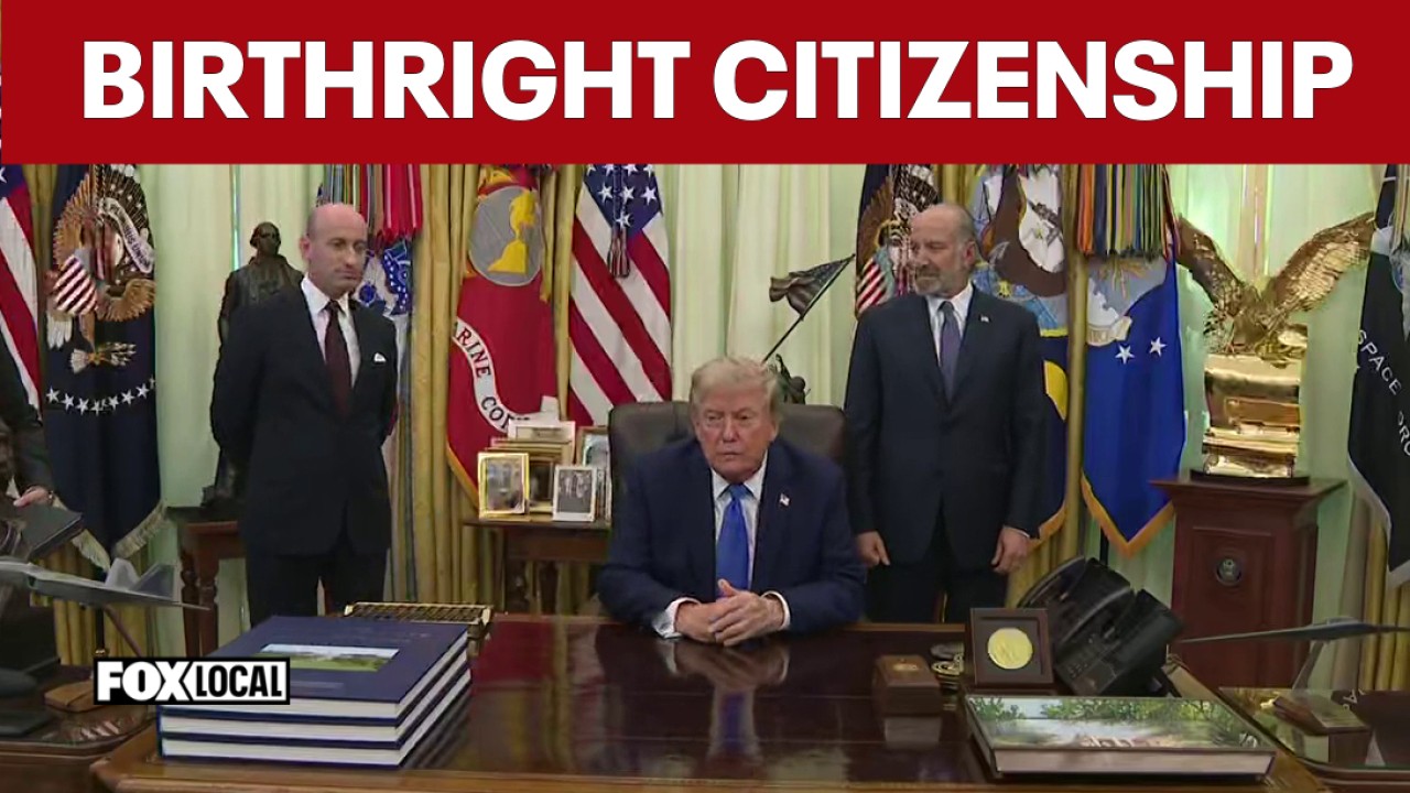 Video thumbnail for FULL: Pres. Trump signs executive orders on birthright citizenship