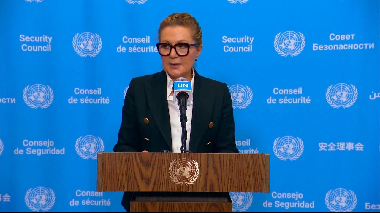 Video thumbnail for US: UN Security Council holds 6th straw poll on secretary-general candidates.