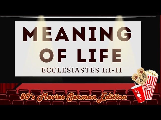 Video thumbnail for Meaning of Life