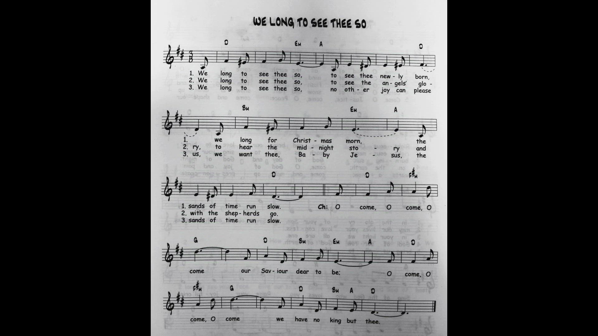 'Video thumbnail for We Long To See Thee So - Catholic Mass Song Sheet Music'