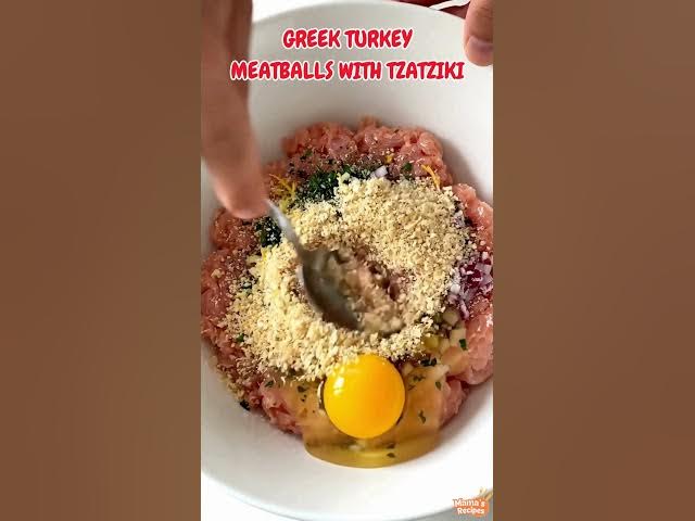 Video thumbnail for Greek Turkey Meatballs with Tzatziki | Easy Healthy Dinner Recipe