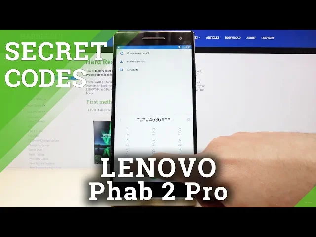 Video thumbnail for Discover All Secret Codes in Lenovo Phab 2 Pro – Tips / Tricks / Hidden Mode