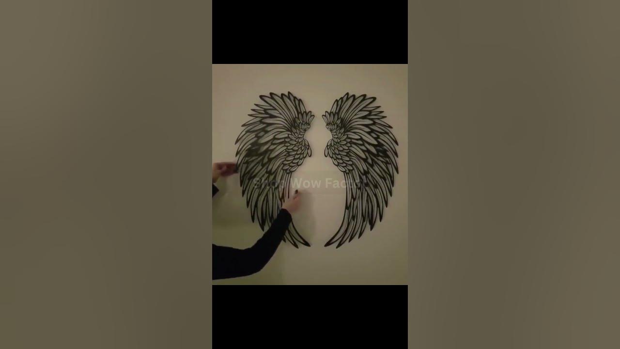 Video thumbnail for ✨🌟 Angel Wings Metal Wall Art with LED lights 🌟✨ || Link is in Description || #usa #shopping