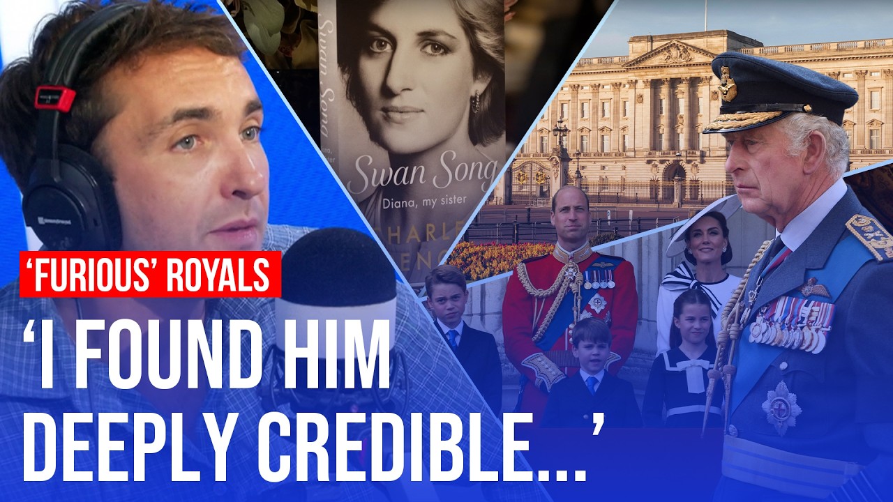 Video thumbnail for Royals 'spitting blood' over Charles Spencer's memoir, Piers Morgan claims