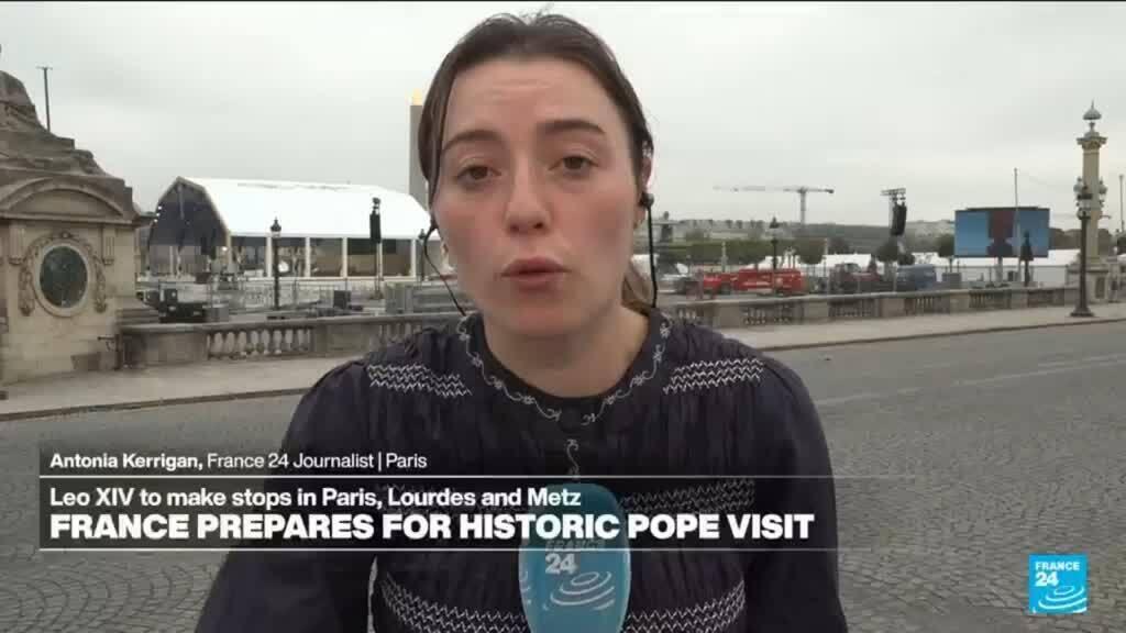Video thumbnail for Pope Leo in France: 'Huge amount of excitement building in Paris'