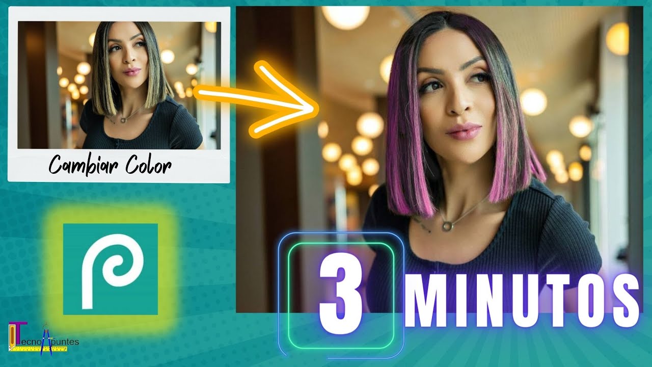 Video thumbnail for CAMBIAR el color del CABELLO en PHOTOPEA【3 MINUTOS】🔥ONLINE