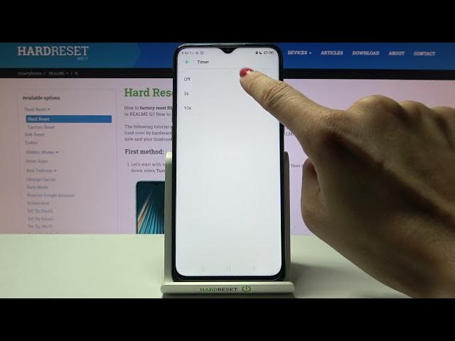Video thumbnail for How to Set Up Camera Timer in Realme 5i - Enable/Disable Camera Countdown