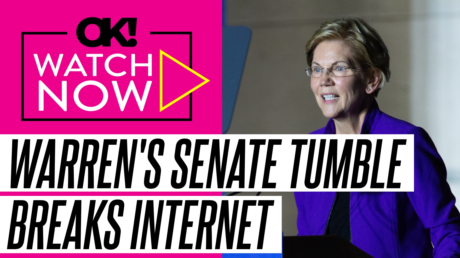 'Video thumbnail for Elizabeth Warren Takes a Tumble on Senate Floor: Inside the Moment Everyone's Talking About'