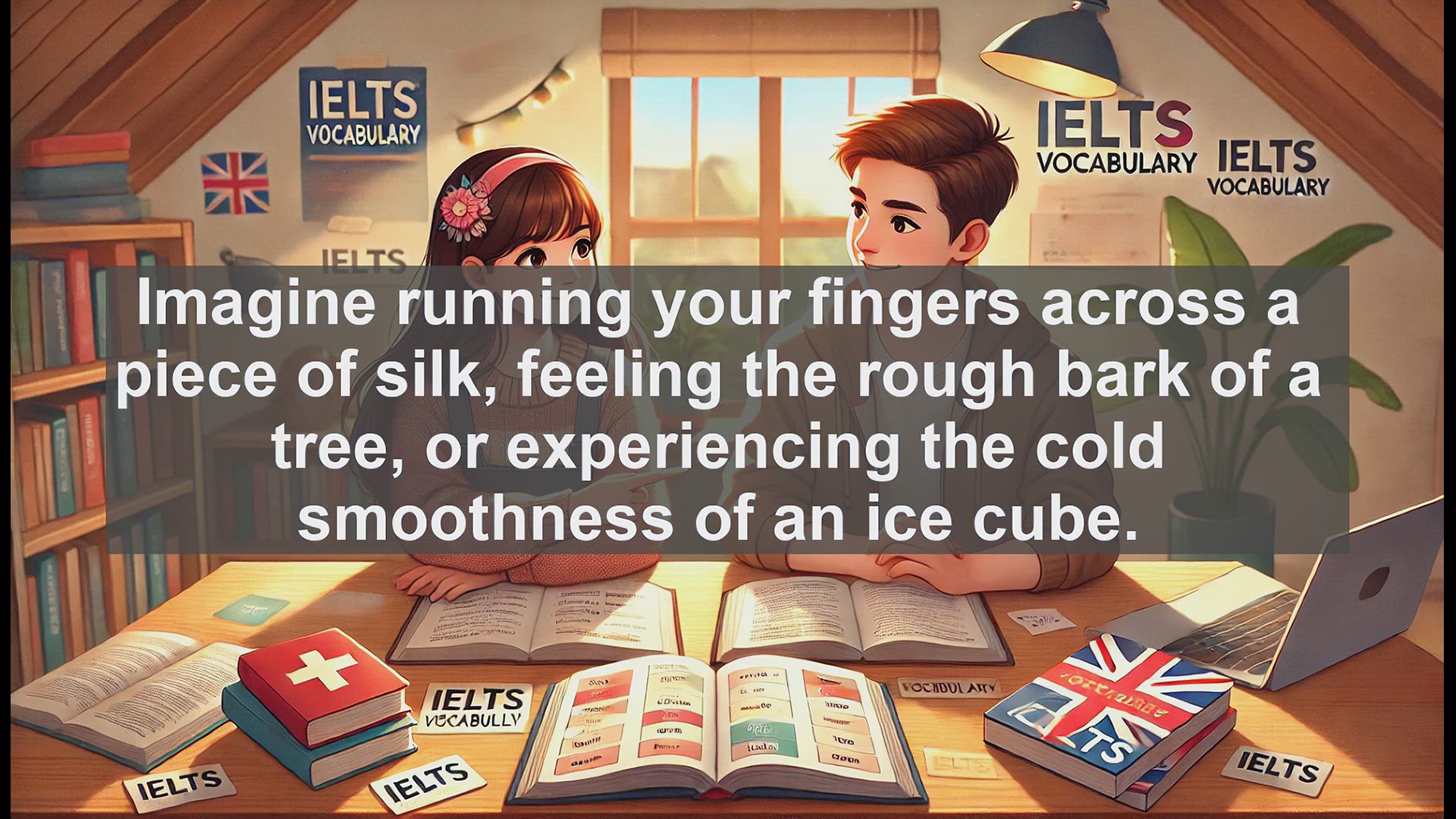'Video thumbnail for 2000 Must Know IELTS 9.0 Vocabulary - Understanding 'Tactile': Exploring Touch Perception for IELTS'