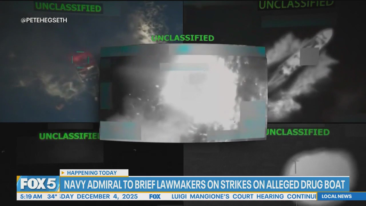 Video thumbnail for Trump defends controversial second strike on drug-smuggling boat