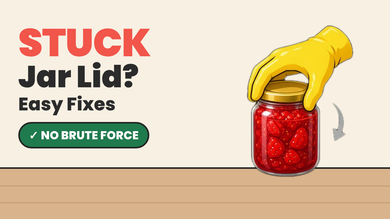 Video thumbnail for How to Open a Stuck Jar Lid (Easy Tricks That Work)