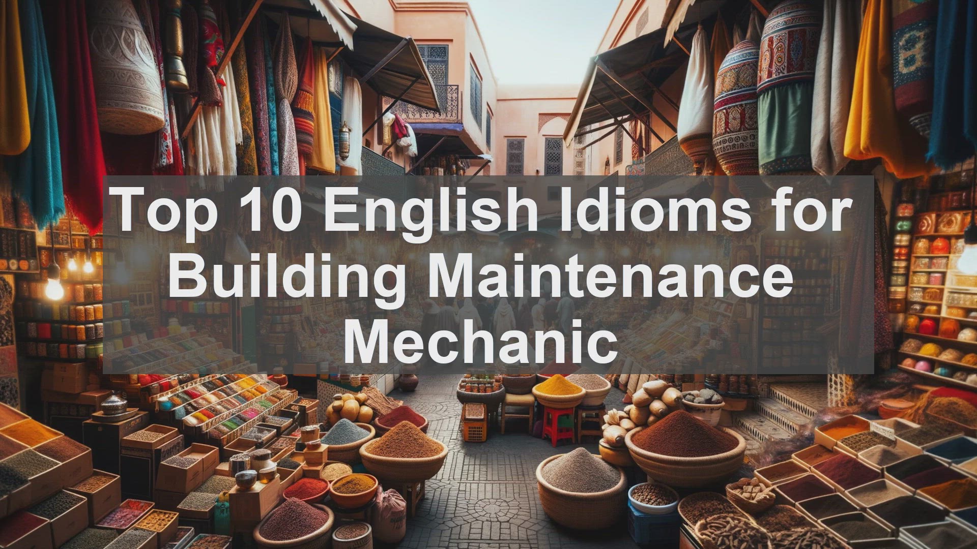 'Video thumbnail for Top 10 English Idioms for Building Maintenance Mechanic'